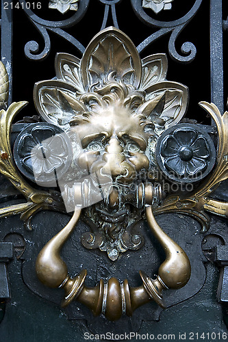 Image of brass knocker in buenos aires argentina