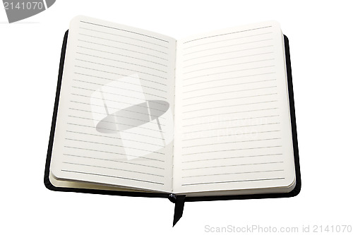 Image of  blank pages of notebook