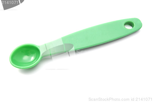 Image of Green measuring spoon
