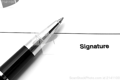 Image of Pen and signature