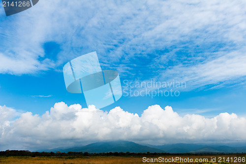 Image of colorful sunset on the beach of the ??Japanese sea, real sce