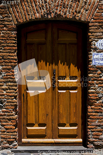 Image of  old door  in colonia del sacramento 