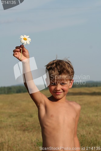 Image of Child and flower