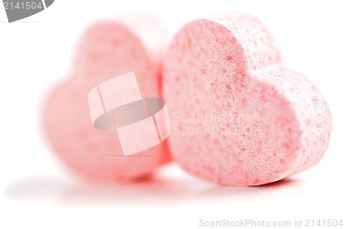 Image of Hearts shaped Sugar Pills.