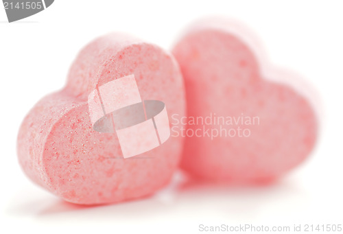 Image of Hearts shaped Sugar Pills.