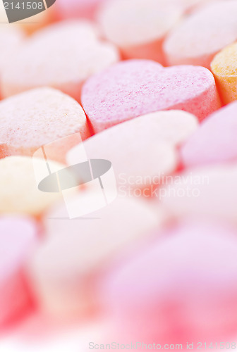 Image of Hearts shaped Sugar Pills.