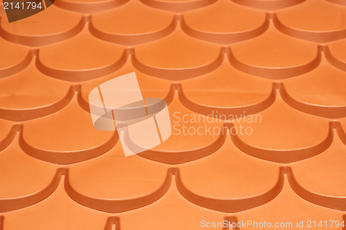 Image of plastic roof tiles