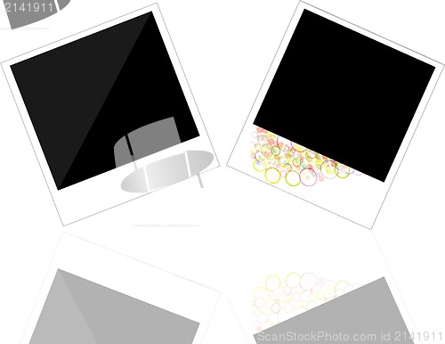 Image of Polaroid photo frame on white background