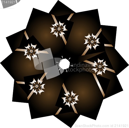 Image of Gift boxes set isolated on white background