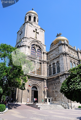 Image of Assumption Cathedral (Cathedral of the Assumption of the Virgin; Dormition of the Theotokos Cathedral) in Varna, Bulgaria