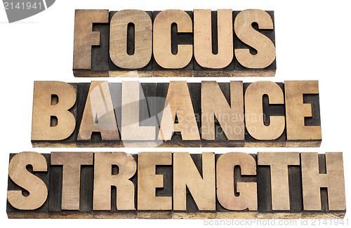 Image of focus, balance, strength 