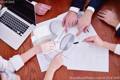Image of business people in a meeting at office