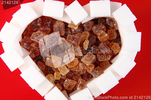 Image of valentine heart from the sugar