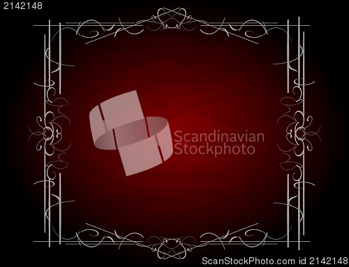 Image of Floral frame and seamless background