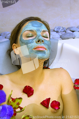 Image of beautiful body in a spa