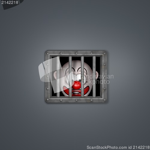 Image of clown prisoner