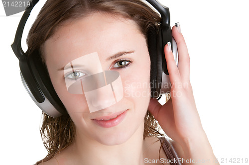 Image of Woman with Headphones
