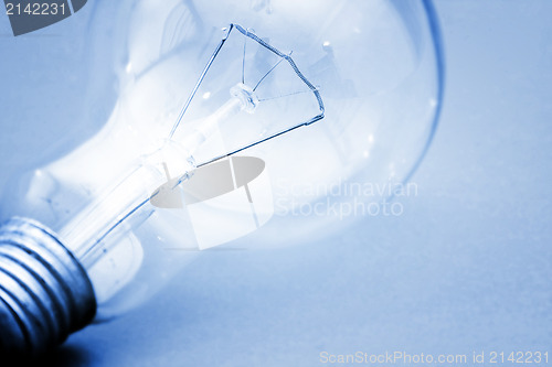 Image of Background with lit lightbulb