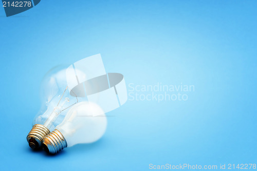 Image of Background with lit lightbulb
