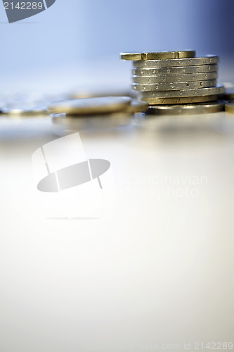 Image of Towers of euro coins
