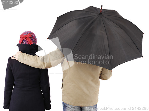 Image of Couple with umbrella