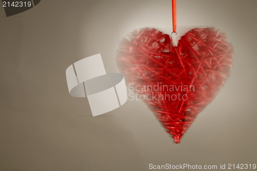 Image of Hand made red heart