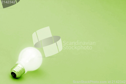Image of Background with lit lightbulb