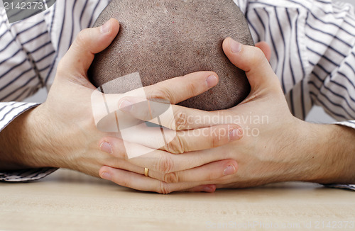 Image of Man at desk