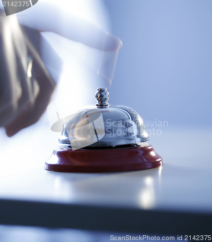 Image of Close up photo of a bell 