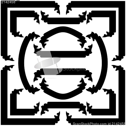 Image of Set  black ribbons  and banners, vector illustration