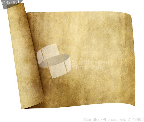 Image of old parchment scroll
