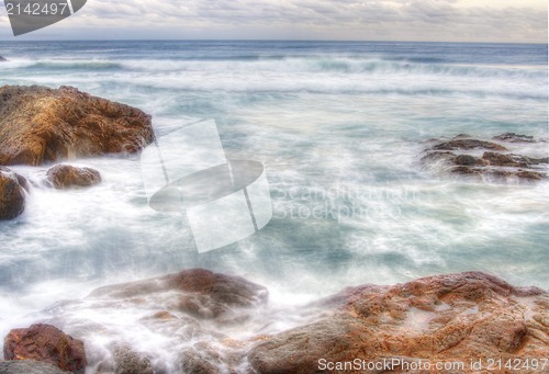 Image of coffs harbour water on rocks