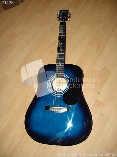 Image of blue guitar 1