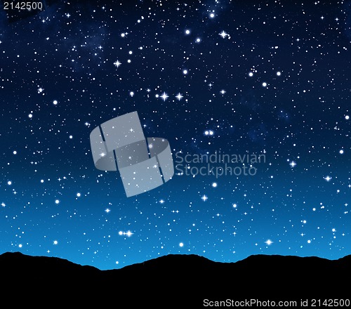 Image of starry sky at night