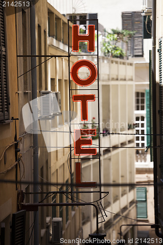 Image of Hotel sign