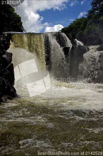 Image of  water fall  in mauritius