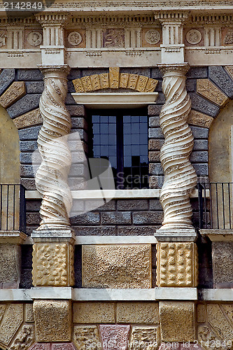 Image of window  and  castle