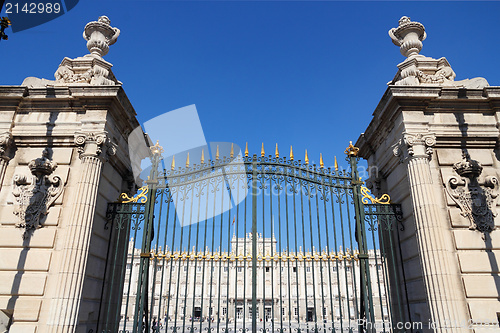 Image of Madrid Royal Palace gate