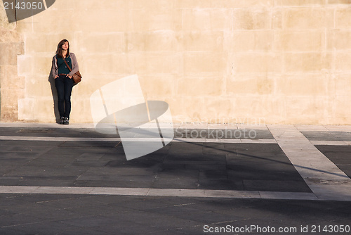 Image of Woman enjoys sun