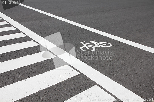 Image of Cycling lane in Japan