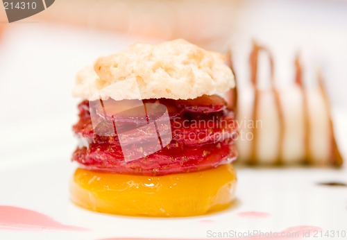 Image of Peach and Strawberry Cobbler