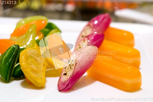 Image of Candy cane and gold beets saute