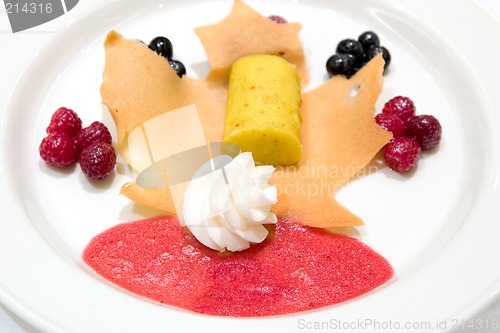 Image of Lemon Custard on a Tuile