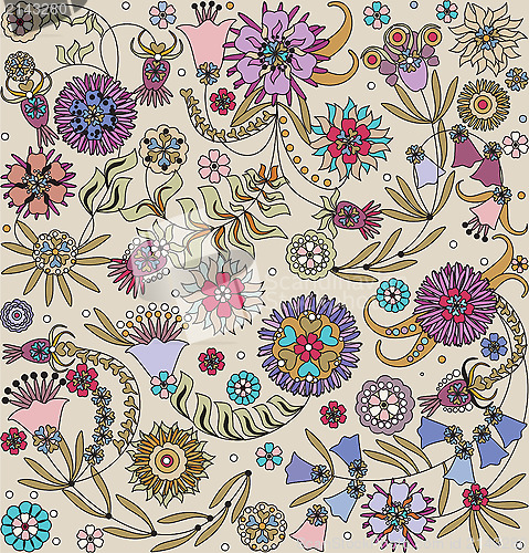 Image of floral design seamless 