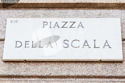 Image of La Scala street sign