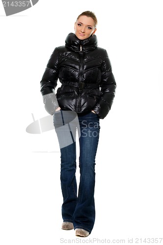 Image of Young woman in a jeans