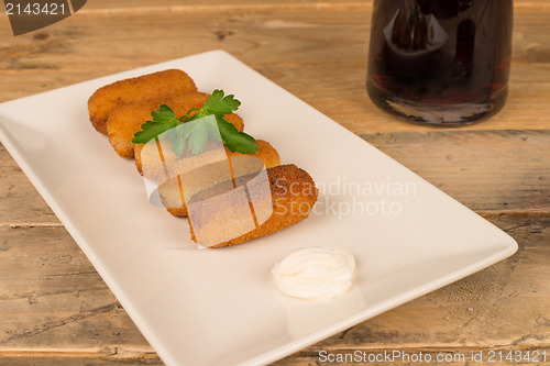 Image of Freshly fried croquettes