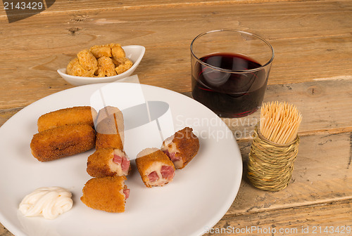 Image of Croquetttes with ham stuffing