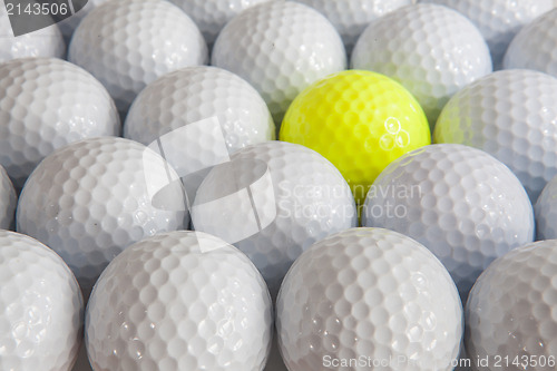 Image of White golf balls 