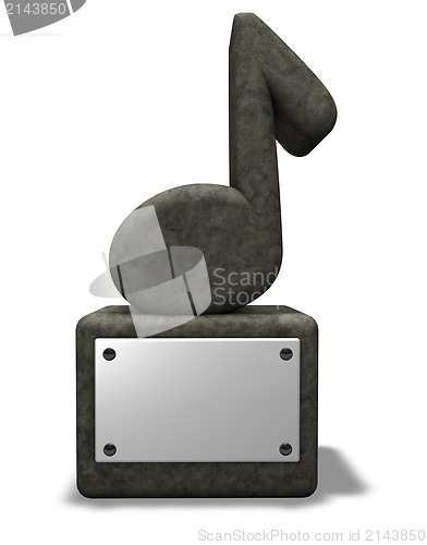 Image of music note monument